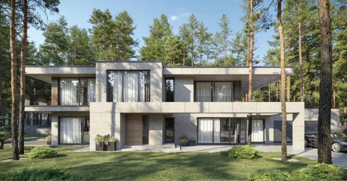 Современный дом в лесу, Пуща-Водица, с. Мощун - фото 1