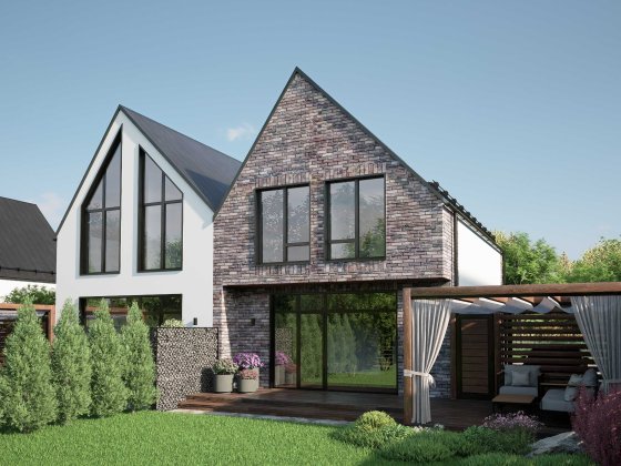 Дуплекси 85 кв.м та 95 кв.м з ділянкою 3 сот. Петропавлівське