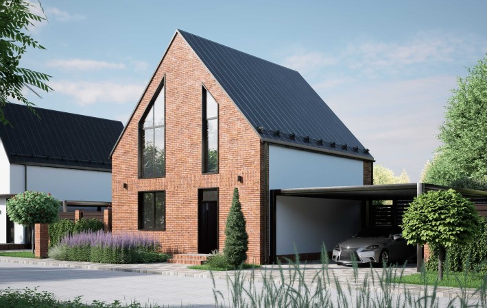 Котеджі 95 кв.м з ділянкою 6 соток - фото 1