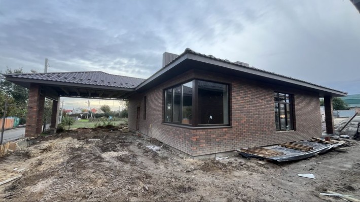 Одноповерховий будинок 134 м2 + автонавіс в с.Шевченкове(Білогородка) - фото 1