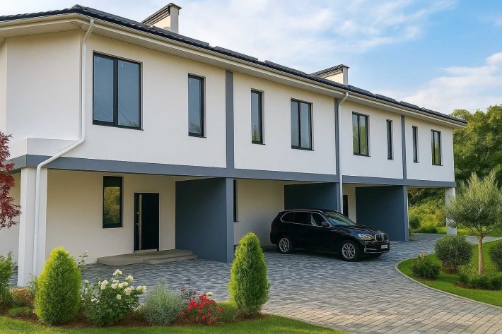 Таунхаус в 2 этажа с подвалом, Золотая горка, Зеленый гай, Еоселя - фото 1