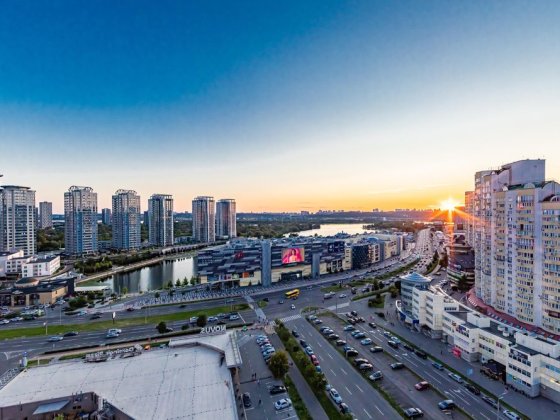 Ріверстоун River mall стильна видова квартира в класичному стилі Киев