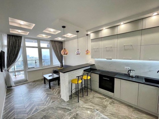 44 Жемчужина, ВИД на МОРЕ, 1 комн кв с террасой, Аркадия, ул. Каманина Одеса