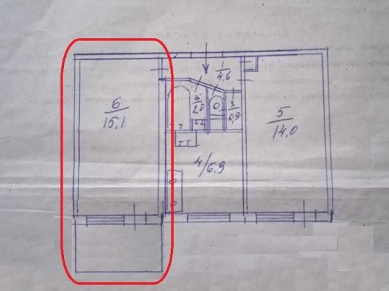 Перспективна кімната з великою прибудовою Київ