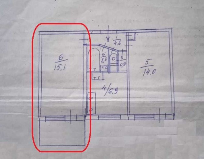 Перспективна кімната з великою прибудовою - фото 1