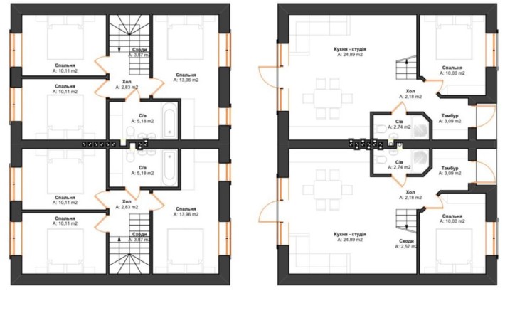 Дуплекс Парк Правика БЕЗ КОМІСІЇ центральні комунікації Газ - фото 1
