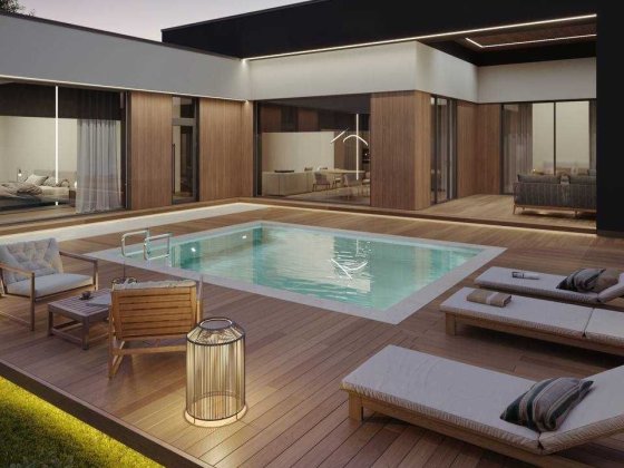 Современный одноэтажный дом с бассейном - участок 5,7 соток. Одесса