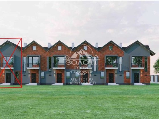 Двоповерховий таунхаус біля ліцею,120кв.м.паркомісце,13кВ.,септик 6куб Петропавловская Борщаговка