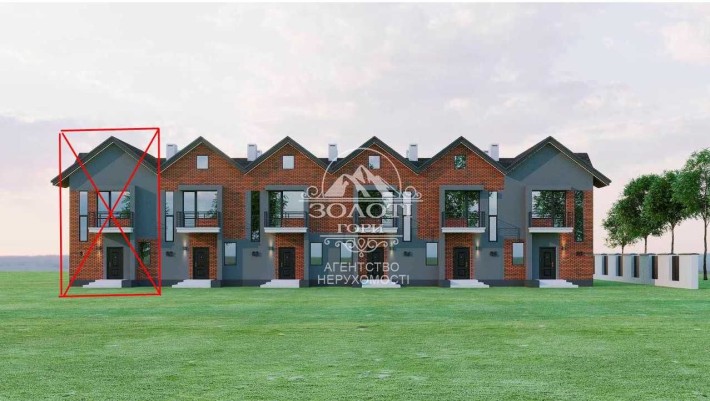 Двоповерховий таунхаус біля ліцею,120кв.м.паркомісце,13кВ.,септик 6куб - фото 1