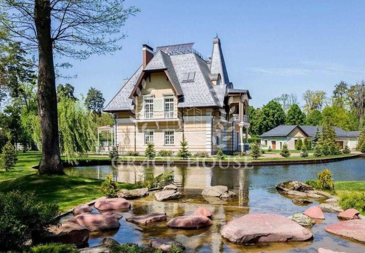 Аренда особняка з озером у класичному стилі, Ворзель - фото 1