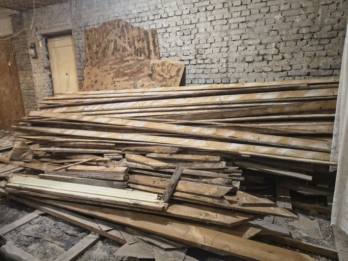 Доски с демонтажа пола дрова сосна - фото 1
