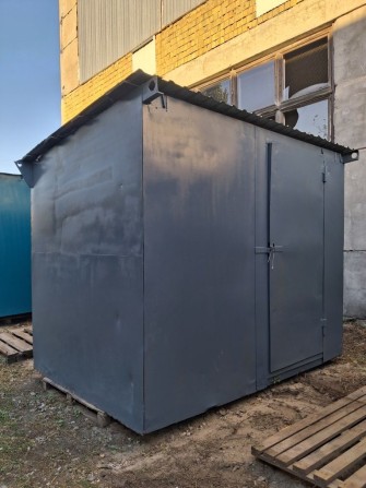 Вагончик складской с полочками - фото 1