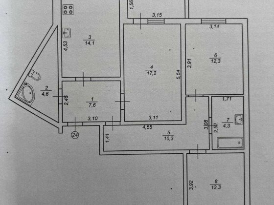Продам 3 кімнатну квартиру