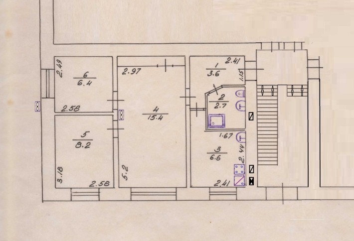 Продається-Здається в оренду 3-к 48.8 м2 м.Городище Черкаської області - фото 1