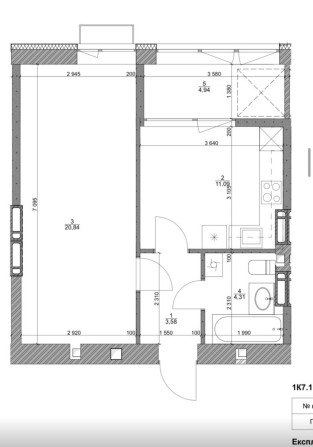 Продаж однокімнатноі квартири. Цегляний будинок. Центр - фото 1