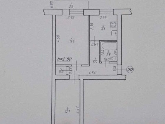 2-кімнатна квартира, 2 пов., окремі кімнати, котел, утеплений будинок Долина
