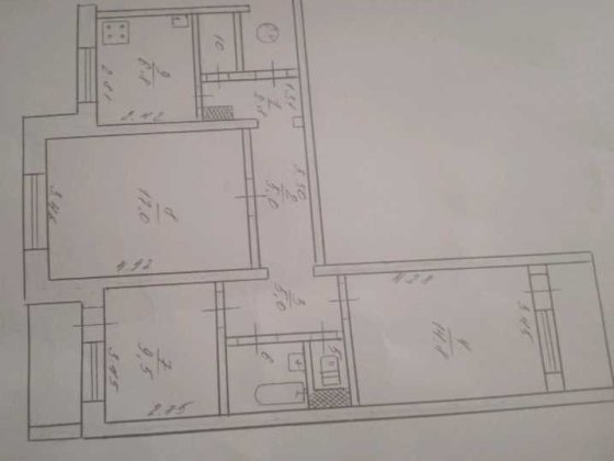 Продам 3х комнатную квартиру. Левый берег. От собственника Каменское