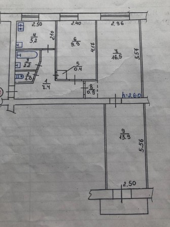 3к. квартира у центр. р-ні м.Здолбунова.Від власника-без посередників. - фото 1