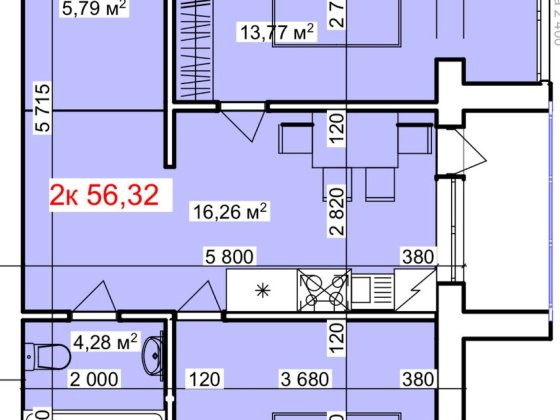 Продається двокімнатна квартира Коломия