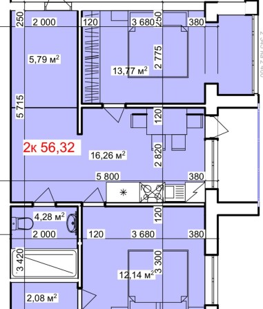 Продається двокімнатна квартира - фото 1