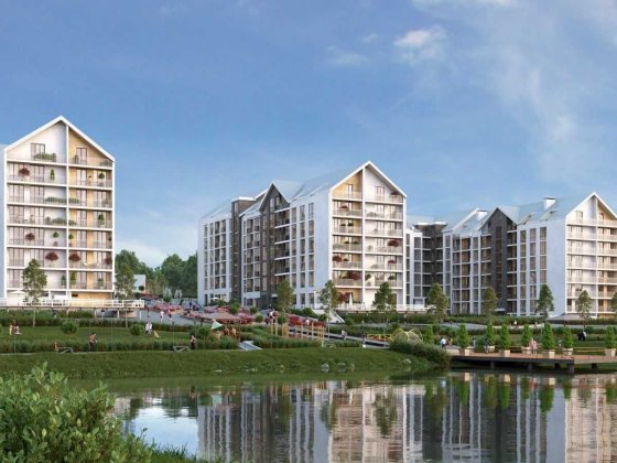 Без % Видова 1к квартира (60.3м2) з терасою у ЖК "Гостомель Residence" Гостомель