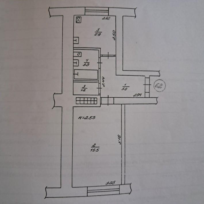 Продам 1 кімнатну квартиру.Гостинка - фото 1