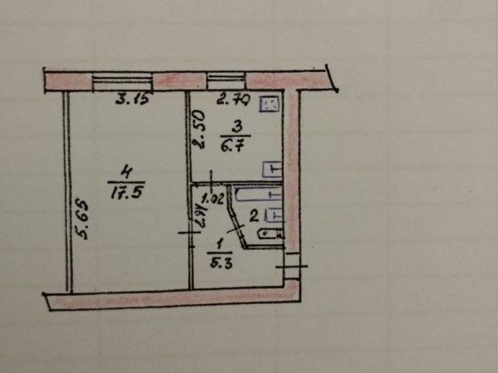 Продається 1-кімнатна квартира Коростень
