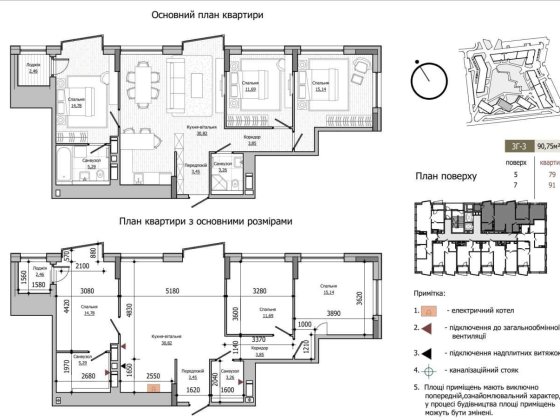Продається 3 кімнатна квартира в ЖК LUCKY LAND, Святошинський район Коцюбинське
