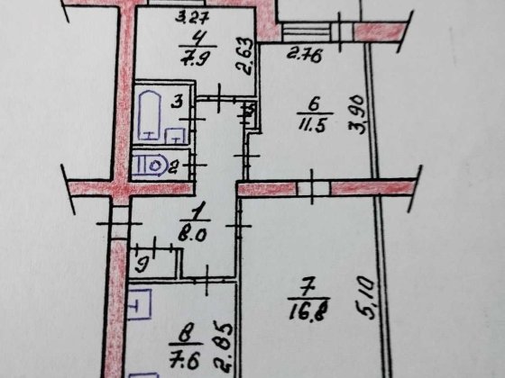 Продається  3к квартира Київська (незакінчений ремонт) Коростень