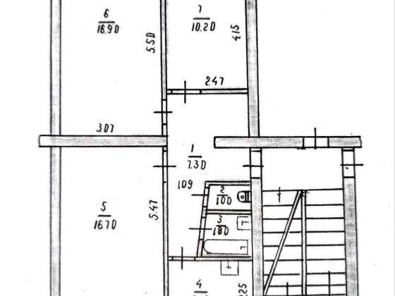 3-х кімнатна квартира по вул. Паркова Марганець