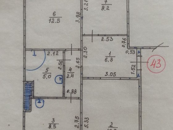 Продам 3-х комнатную квартиру  возможен обмен в г. Кропивницкий Лозова