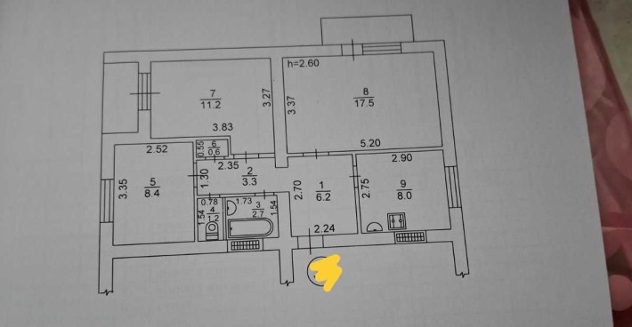 Затишна  трьохкімнатна квартира - фото 1