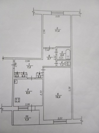 Продам двокімнатну квартиру м павлоград - фото 1