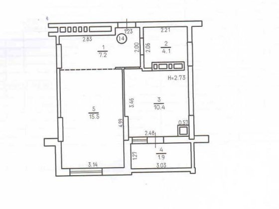 Продам 1к. 39м2, автономне опалення, НОВОБУДОВА Прилуки