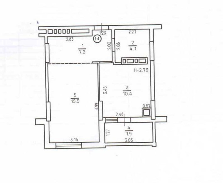 Продам 1к. 39м2, автономне опалення, НОВОБУДОВА - фото 1