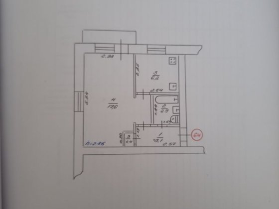 Однокімнатна квартира центр Ромны