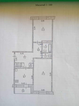 Ан Продам 2-х кімн. Павлоград, 40- років, біля парку, 5-й поверх - фото 1