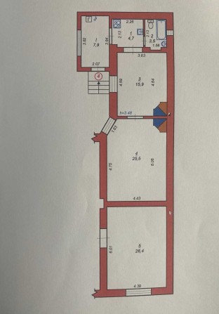 Продаж 3-кім квартири вул. 1-го Листопада м.Стрий - фото 1