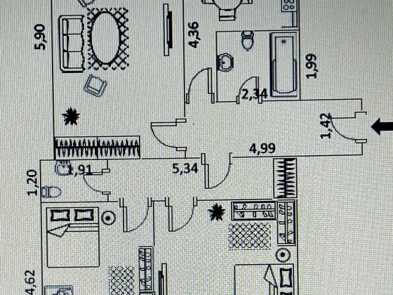Трикімнатна квартира Трускавець