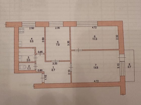 3-х кімнатна квартира Шостка