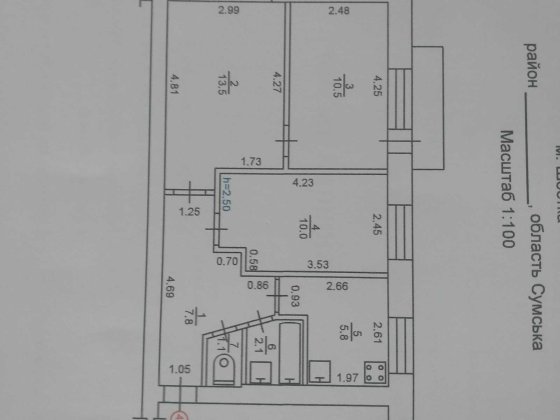Продається 3 кімнатна квартира Шостка