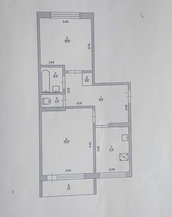 Обмін 2-ох кімнатної квартири на 3-ох кімнатну або на 2-ох кімнатну - фото 1
