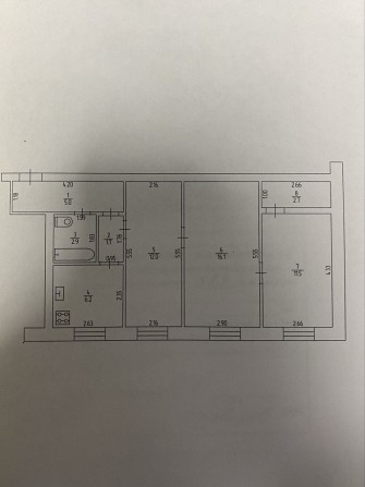 Зх кімнатна квартира 1 поверх - фото 1