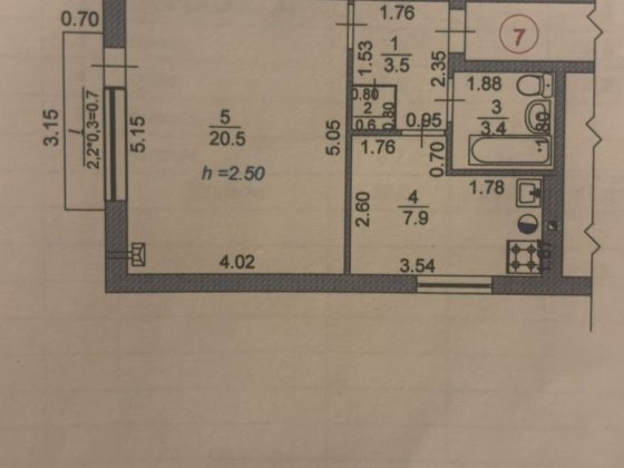Продаэться однокiмнатна квартира в м.Синельникове по вул. Центральна Синельниково