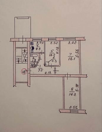 Трикімнатна квартиру - фото 1