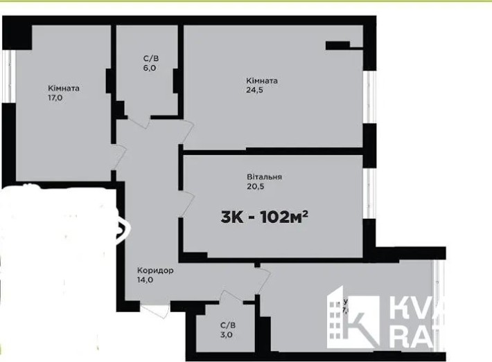 Терміново ! Здана 3км квартира - фото 1