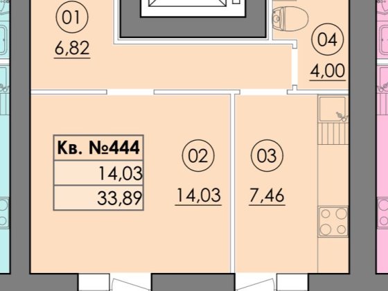 Продаж каартири 33м2 за 28800$ разсрочка Гатное