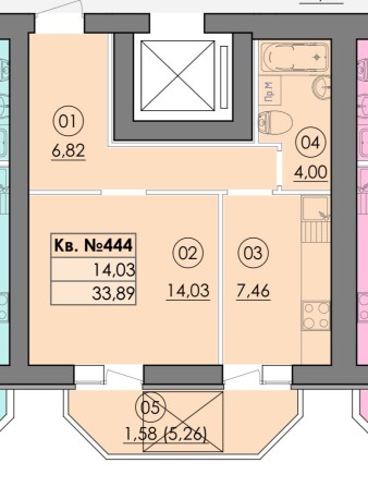 Продаж каартири 33м2 за 28800$ разсрочка - фото 1