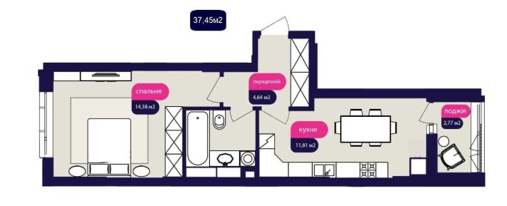 Гатне, ЖК “Оптимісто” 1к к від забудовника. Діє єОселя! - фото 1
