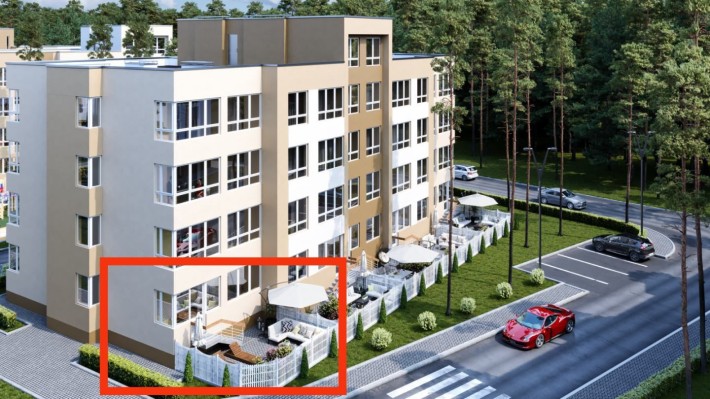 ЖК Идея квартира с двориком, Бортничи, 5км до метро - фото 1